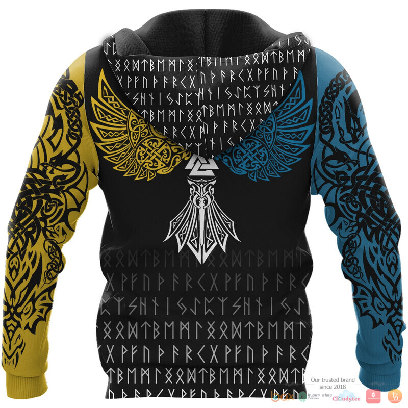 Viking The Sons of Fenrir Skoll and Hati Raven 3d shirt, Hoodie 4 Viking The Sons of Fenrir Skoll and Hati Raven 3d shirt Hoodie 1 2 3