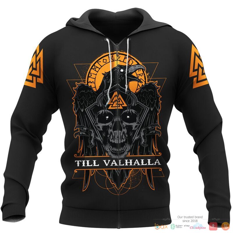Viking Till Valhalla Raven 3d shirt, Hoodie 2 Viking Till Valhalla Raven 3d shirt Hoodie 1