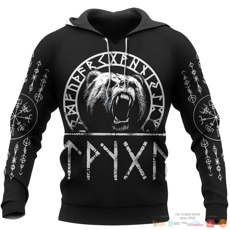 Viking VikingBear Raven 3d shirt, Hoodie 1 Viking VikingBear Raven 3d shirt Hoodie