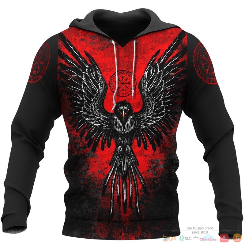 Viking Viking Raven Vegvisir 3d shirt, Hoodie 15 Viking Viking Raven Vegvisir 3d shirt Hoodie
