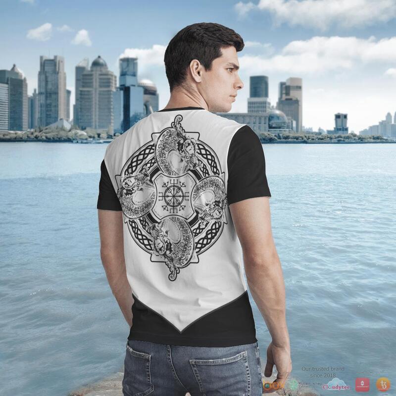 Viking Warrior Viking Symbol 3d shirt, Hoodie 5 Viking Warrior Viking Symbol 3d shirt Hoodie 1 2 3 4