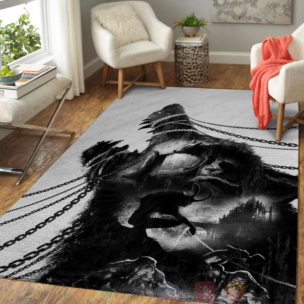 Viking Wolf Fenrir Viking Area Rug