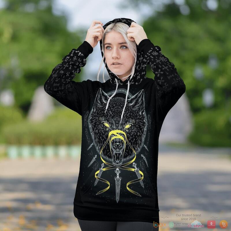 Viking Wolf Fenrir Odin 3d shirt, Hoodie 6 Viking Wolf Fenrir Odin 3d shirt Hoodie 1 2 3 4 5