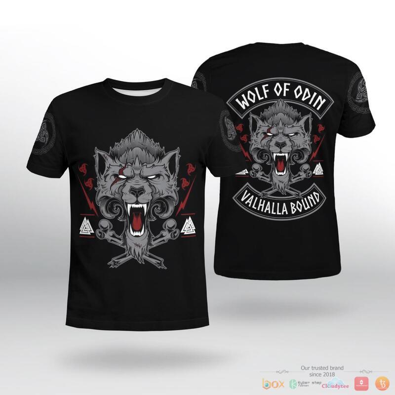 Viking Wolf Of Odin 3d shirt, Hoodie 2 Viking Wolf Of Odin 3d shirt Hoodie 1