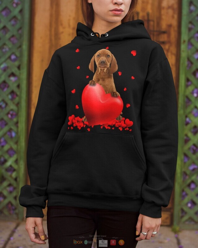 Vizsla Valentine Hearts shirt hoodie
