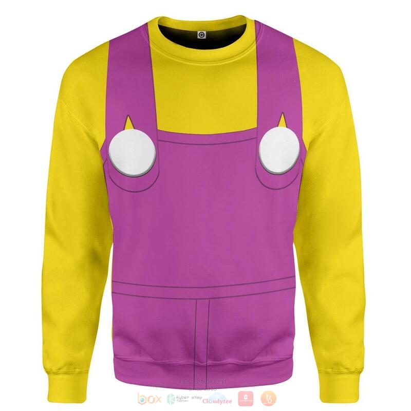 Wario 3D Shirt, Hoodie 2 Wario 3D Shirt Hoodie 1