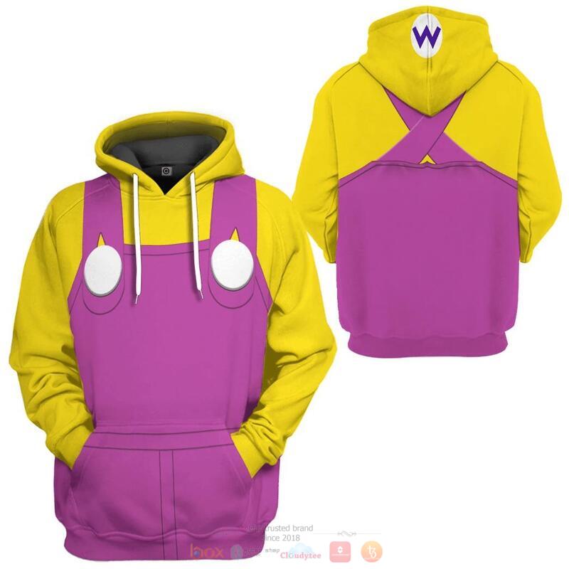 Wario 3D Shirt, Hoodie 5 Wario 3D Shirt Hoodie 1 2 3 4