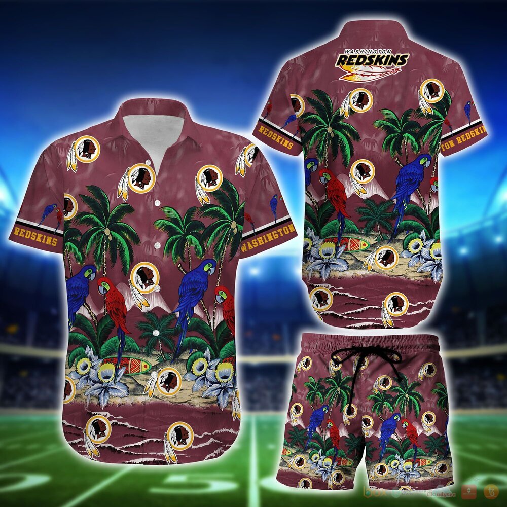Washington Redskins NFL Island Hawaiian Shirt and Shorts