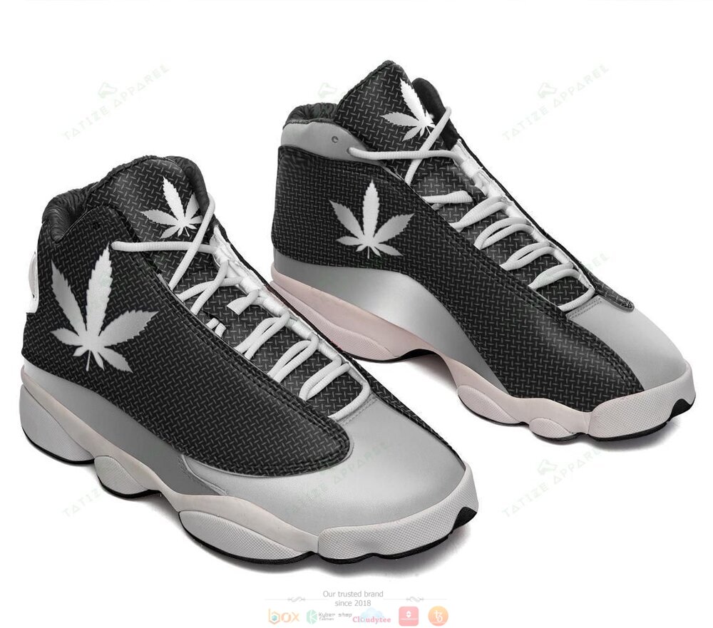 Weed Silver Mental Personalized Air Jordan 13 sneaker 1 Weed Silver Mental Air Jordan 13 shoes