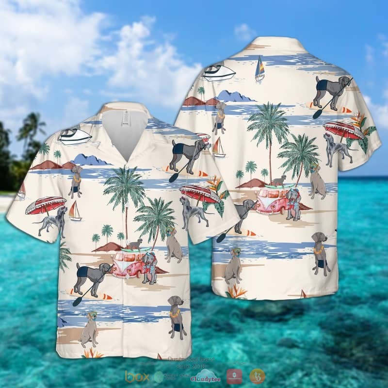 Weimaraner Summer Beach Hawaiian Shirt 5 Weimaraner Summer Beach Hawaiian Shirt