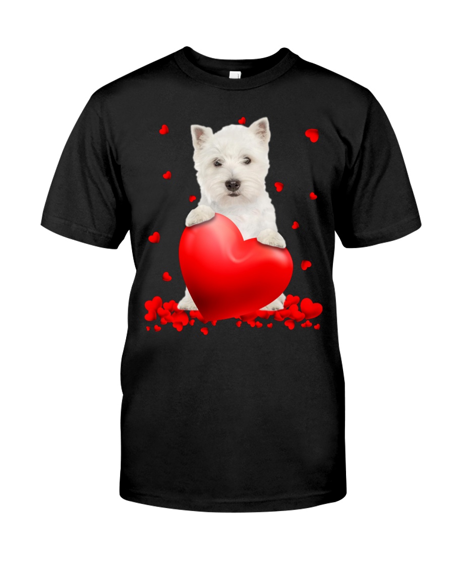 West Highland White Terrier Valentine Hearts jersey shirt, hoodie 11 West Highland White Terrier Valentine Hearts shirt hoodie 1