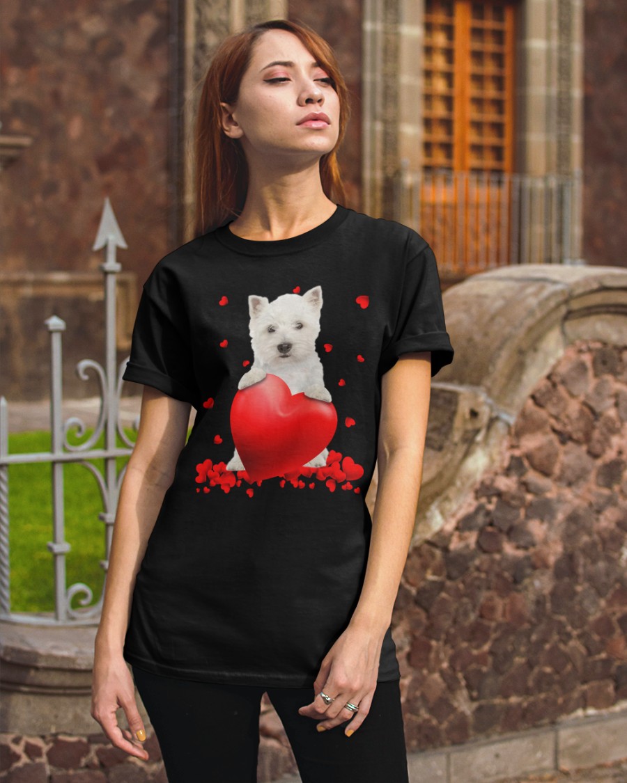 West Highland White Terrier Valentine Hearts jersey shirt, hoodie 9 West Highland White Terrier Valentine Hearts shirt hoodie 3