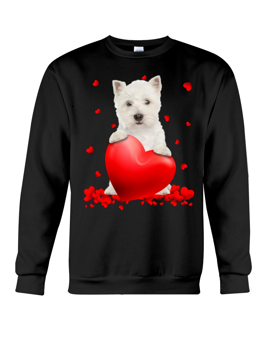 West Highland White Terrier Valentine Hearts jersey shirt, hoodie 5 West Highland White Terrier Valentine Hearts shirt hoodie 7