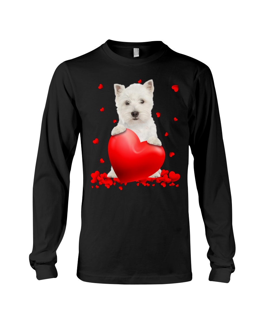 West Highland White Terrier Valentine Hearts jersey shirt, hoodie 3 West Highland White Terrier Valentine Hearts shirt hoodie 9