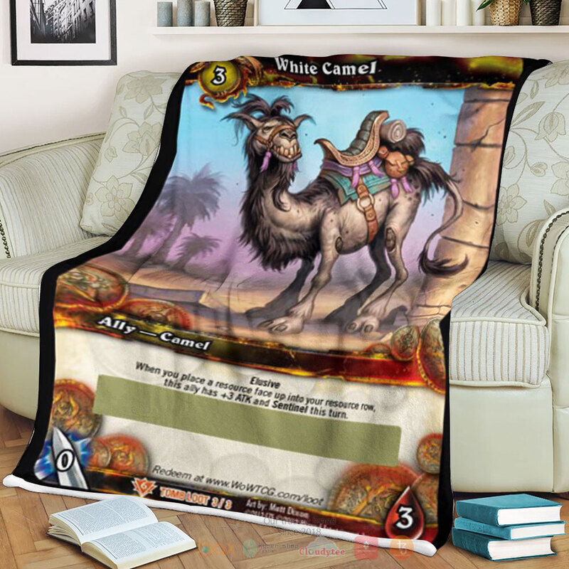 WoW White Camel Blanket