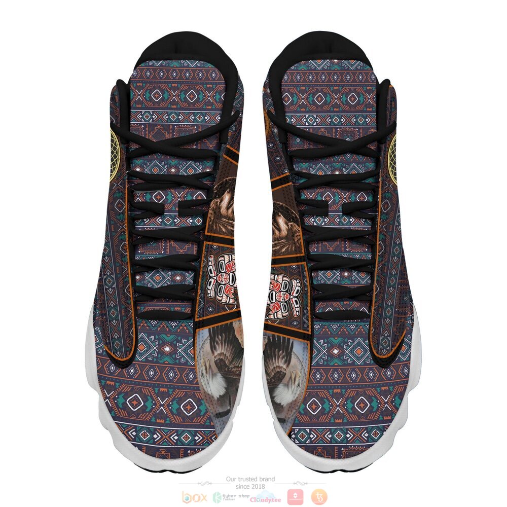 Wolf Native American Air Jordan 13 shoes