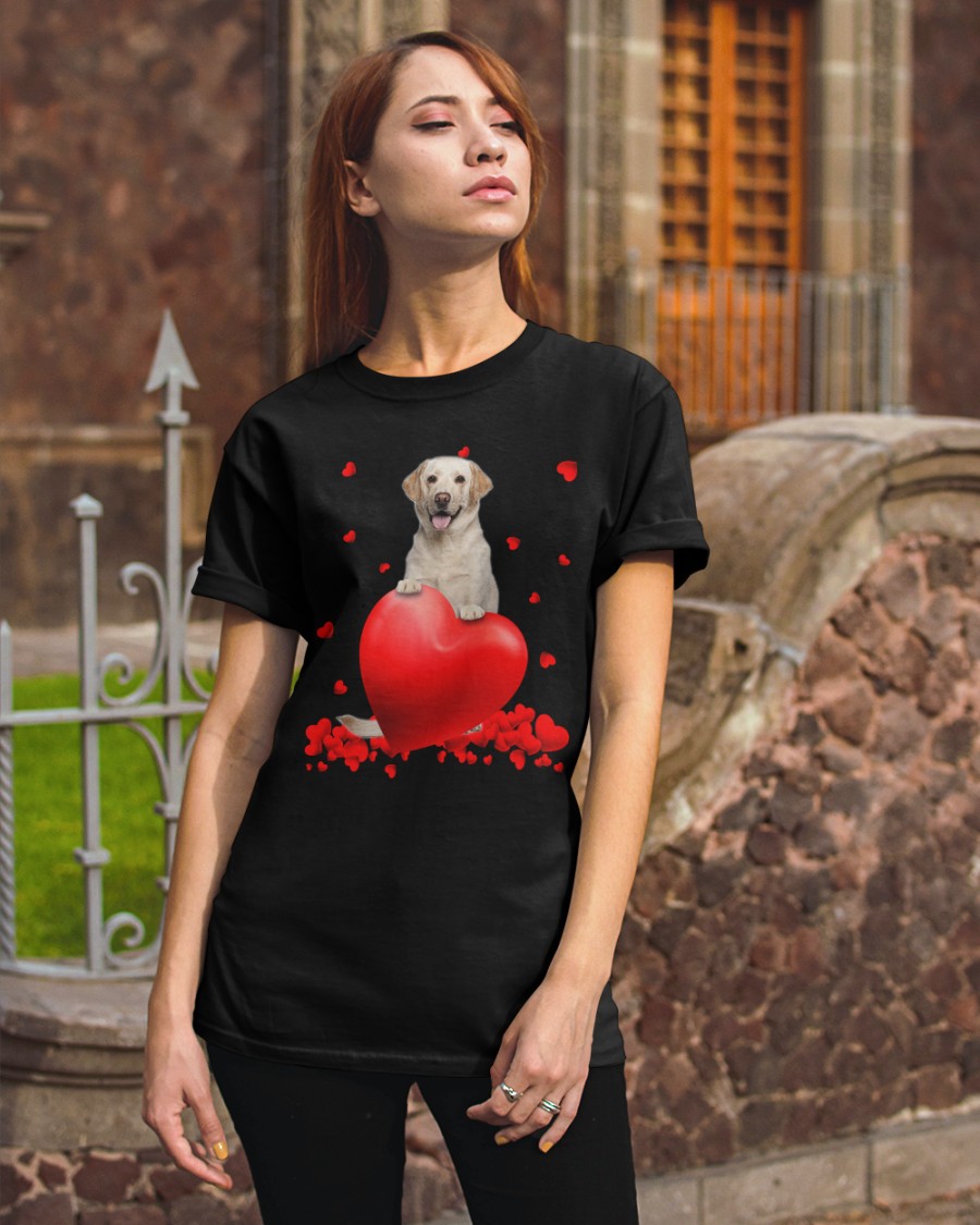 Yellow Labrador Valentine Hearts jersey shirt, hoodie 8 Yellow Labrador Valentine Hearts shirt hoodie 3