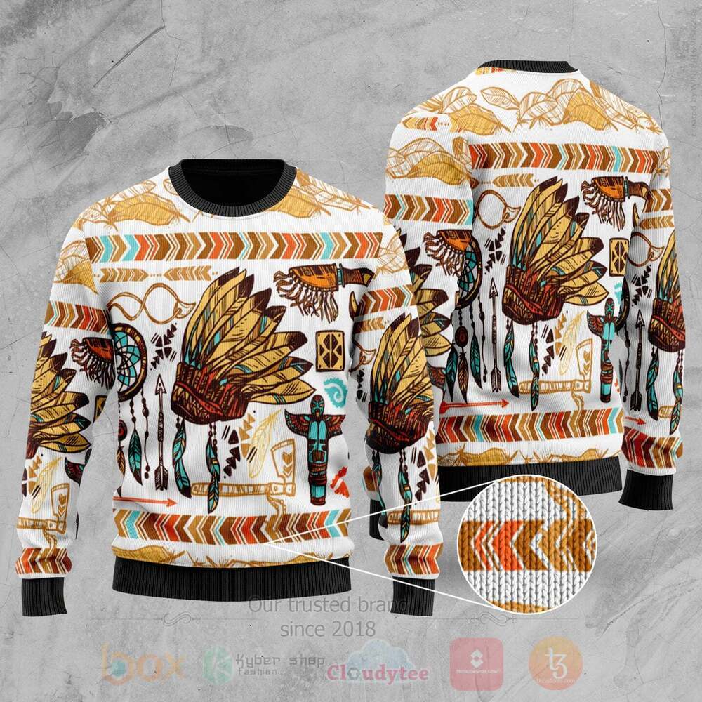 Yellow Head Chief Native Sweater