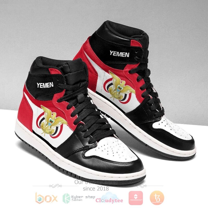 Yemen Personalized Air Jordan High Top Sneakers 1