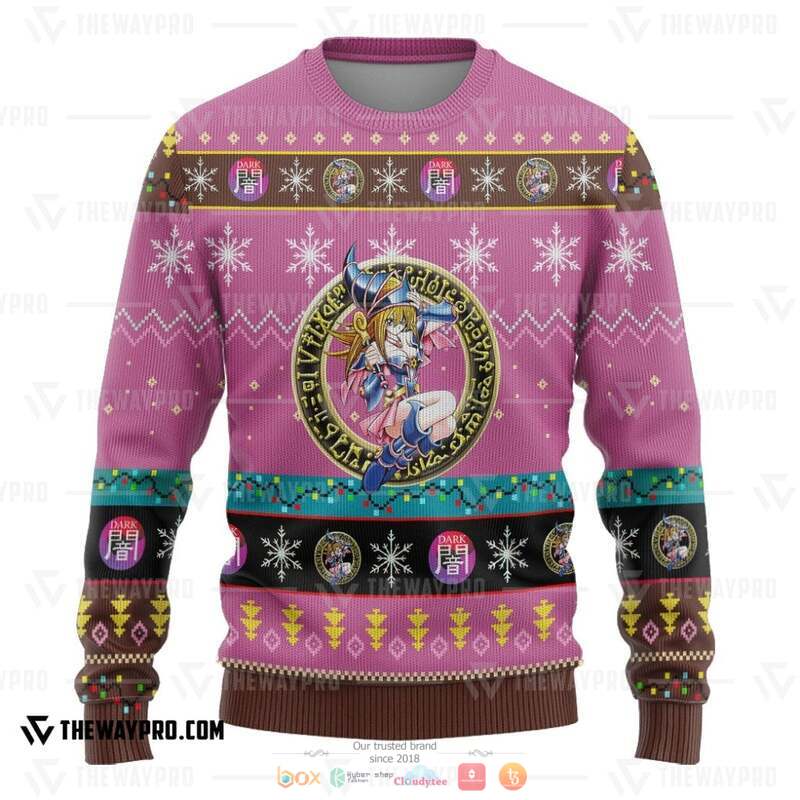 Yu Gi Oh Dark Magician Girl Knitted Sweatshirt 3 Yu Gi Oh Dark Magician Girl Knitted Sweatshirt 1 2