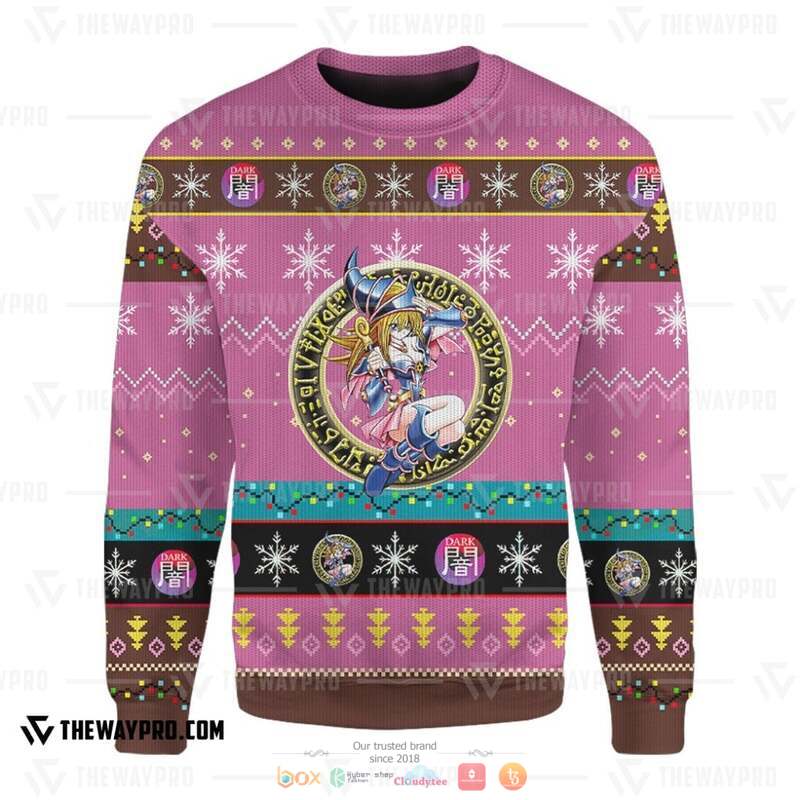 Yu Gi Oh Dark Magician Girl Knitted Sweatshirt 5 Yu Gi Oh Dark Magician Girl Knitted Sweatshirt 1 2 3 4
