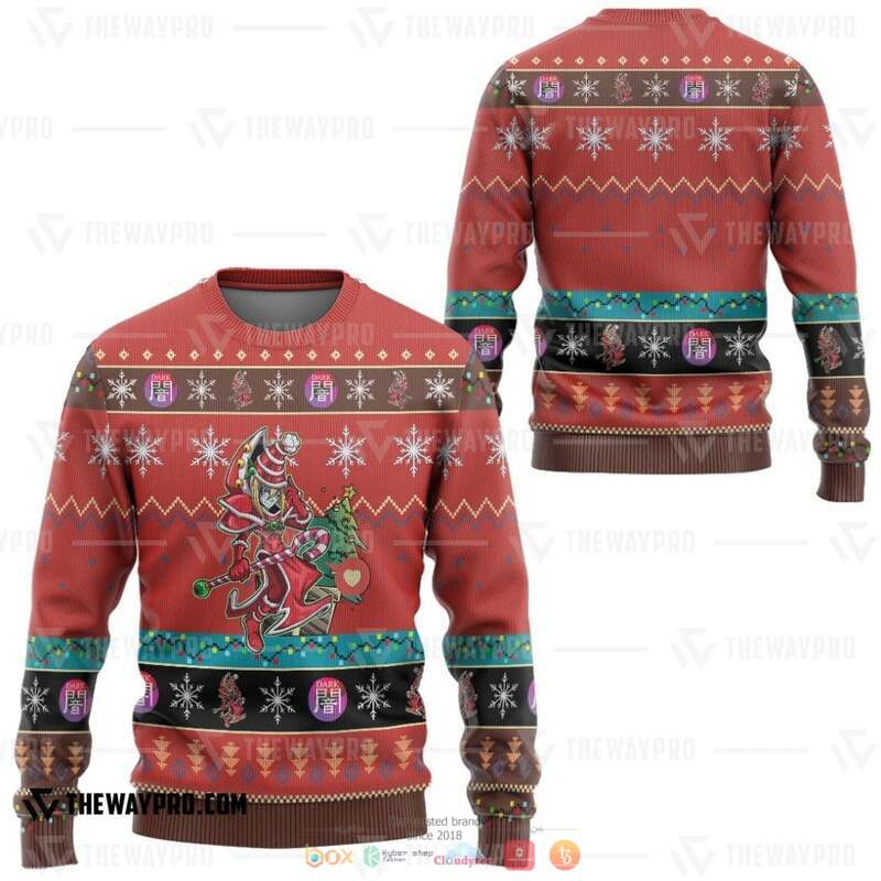 Yu Gi Oh Dark Magician Knitted Sweatshirt 2 Yu Gi Oh Dark Magician Knitted Sweatshirt 1