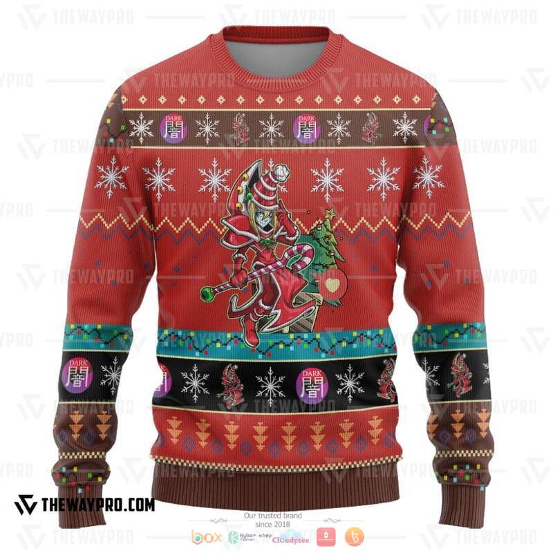 Yu Gi Oh Dark Magician Knitted Sweatshirt 3 Yu Gi Oh Dark Magician Knitted Sweatshirt 1 2