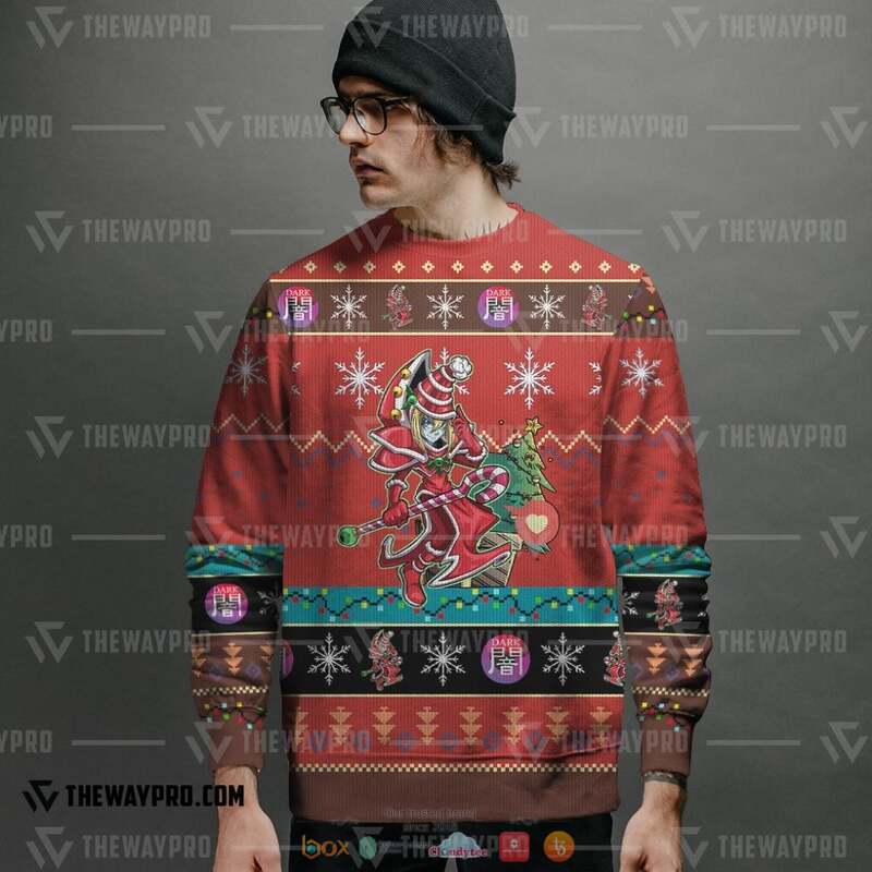 Yu Gi Oh Dark Magician Knitted Sweatshirt 5 Yu Gi Oh Dark Magician Knitted Sweatshirt 1 2 3 4