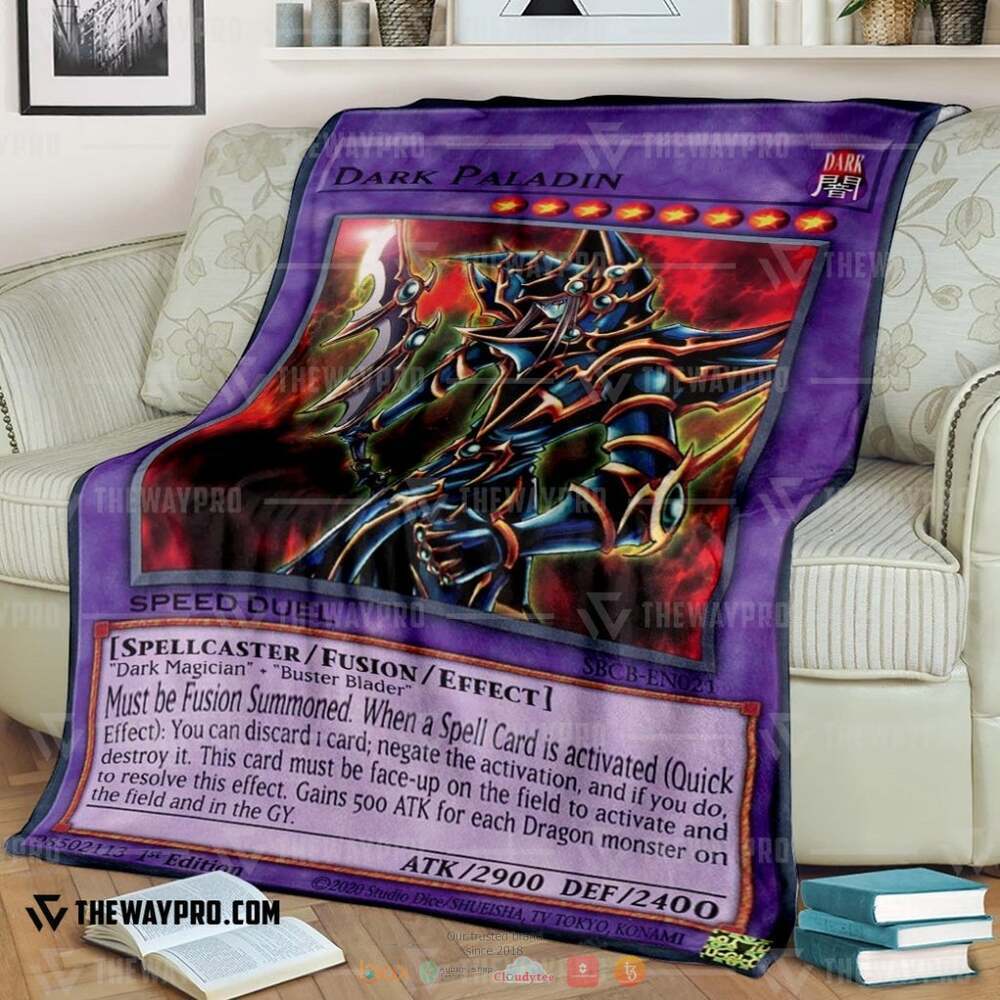 Yu Gi Oh Dark Paladin Card Soft Blanket