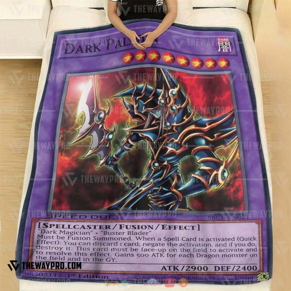Dark Paladin Card Yu Gi Oh Fleece Blanket 2 Yu Gi Oh Dark Paladin Card Soft Blanket 1