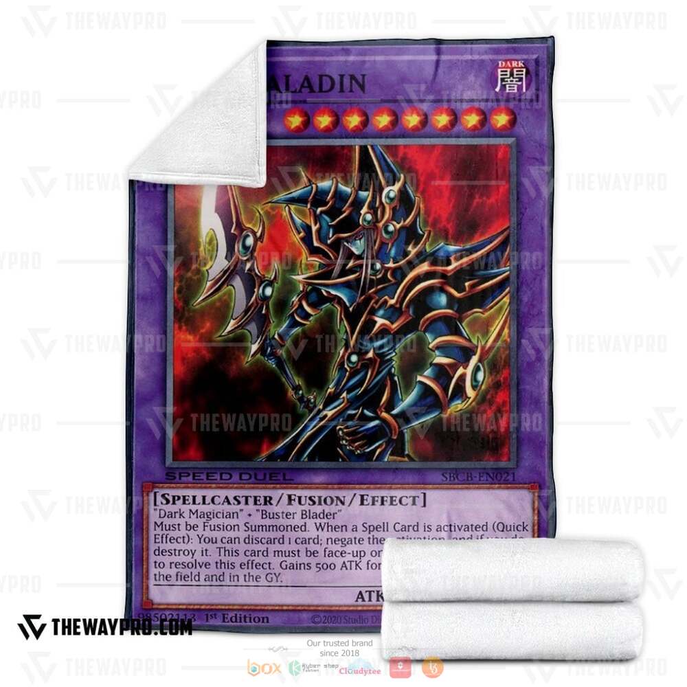 Dark Paladin Card Yu Gi Oh Fleece Blanket 3 Yu Gi Oh Dark Paladin Card Soft Blanket 1 2
