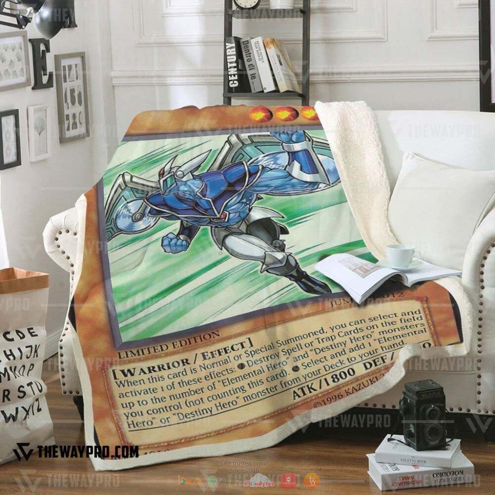 Yu Gi Oh Elemental Hero Stratos Soft Blanklet