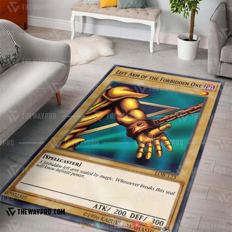 Yu Gi Oh Exodia Left Arm of the Forbidden One Rug
