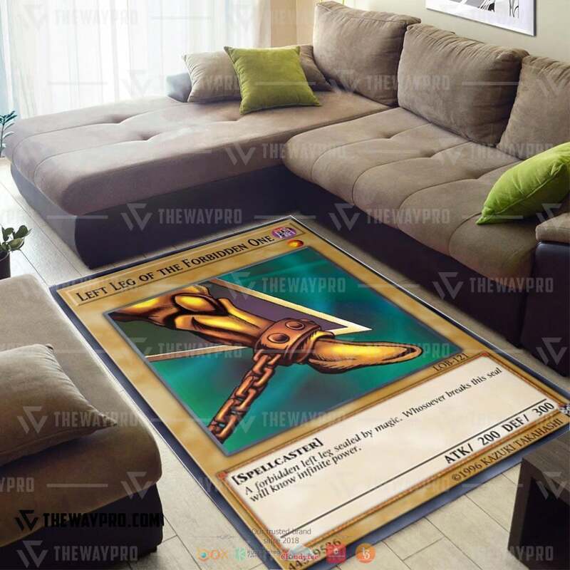 Yu Gi Oh Exodia Left Leg of the Forbidden One Rug 1