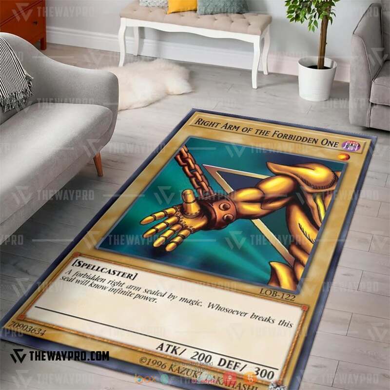 Yu Gi Oh Exodia Right Arm of the Forbidden One Rug