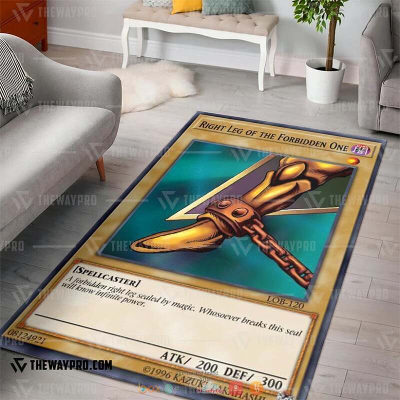 Yu Gi Oh Exodia Right Leg of the Forbidden One Rug
