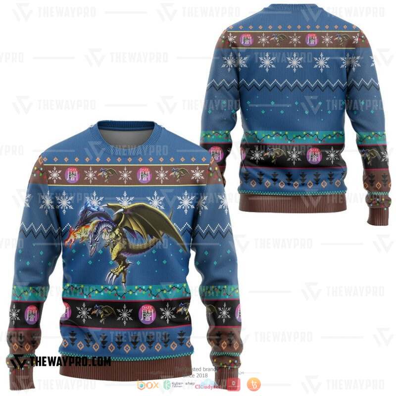 Yu Gi Oh Five Headed Knitted Sweatshirt 2 Yu Gi Oh Five Headed Knitted Sweatshirt 1