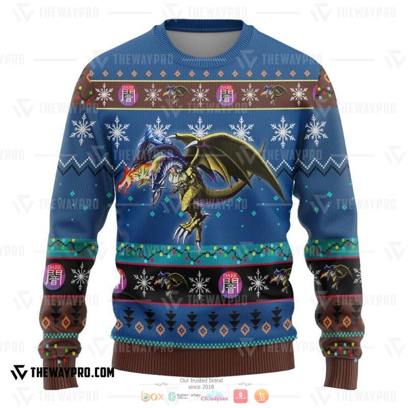 Yu Gi Oh Five Headed Knitted Sweatshirt 3 Yu Gi Oh Five Headed Knitted Sweatshirt 1 2