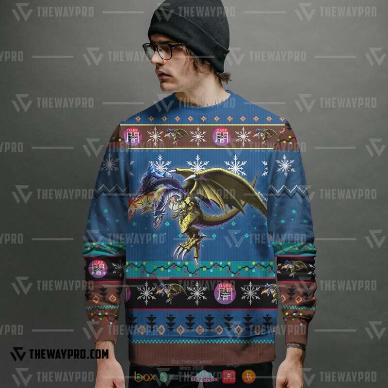 Yu Gi Oh Five Headed Knitted Sweatshirt 6 Yu Gi Oh Five Headed Knitted Sweatshirt 1 2 3 4 5
