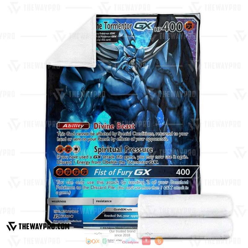 Yu Gi Oh Obelisk The Tormentor GX 400 Blanket 3 Yu Gi Oh Obelisk The Tormentor GX 400 Blanket 1 2
