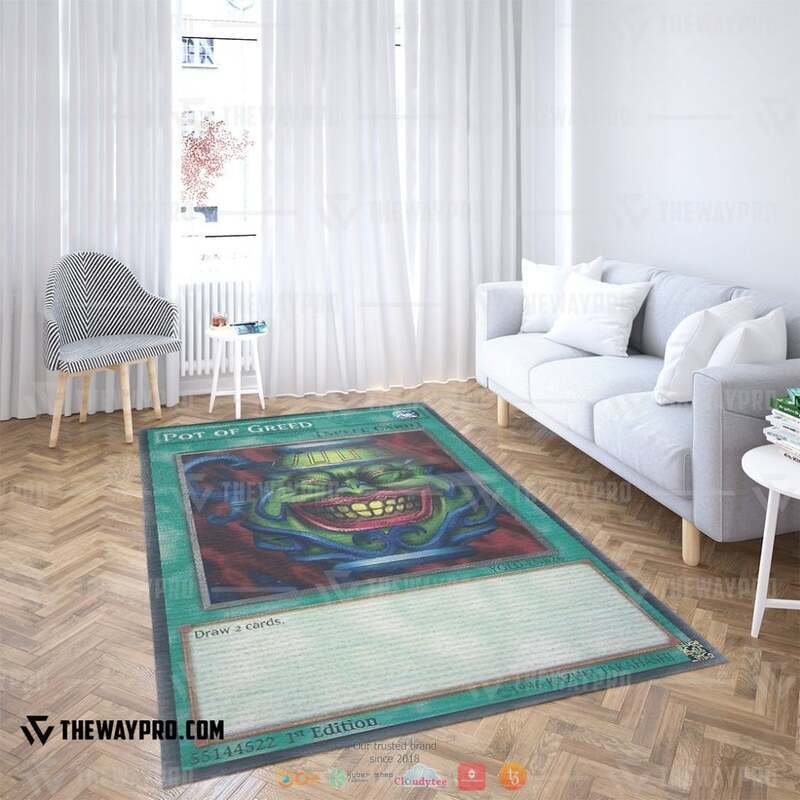 Yu Gi Oh Pot Of Greed Spell Card Rug