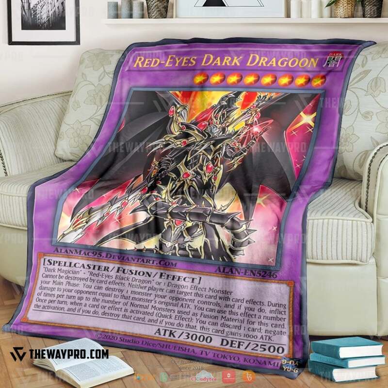 Yu Gi Oh Red-Eyes Dark Dragon Blanket 1 Yu Gi Oh Red Eyes Dark Dragon Blanket