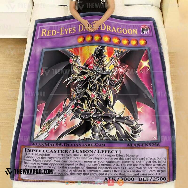 Yu Gi Oh Red-Eyes Dark Dragon Blanket 2 Yu Gi Oh Red Eyes Dark Dragon Blanket 1