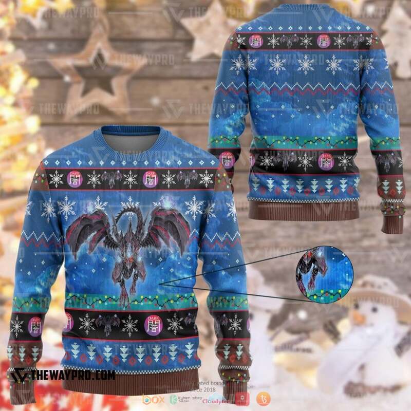 Yu Gi Oh Red Eyes Zombie Dragon Knitted Sweatshirt