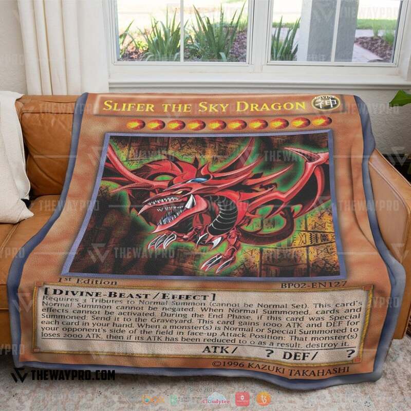 Yu Gi Oh Slifer The Sky Dragon Blanket