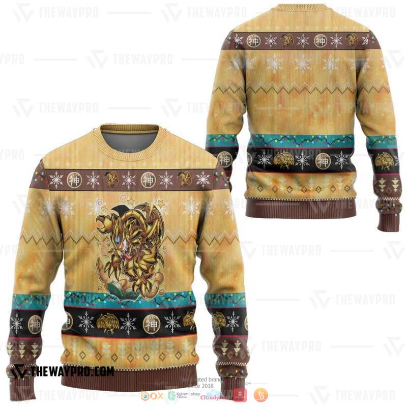 Yu Gi Oh The Winged Toon Of Ra Knitted Sweatshirt 2 Yu Gi Oh The Winged Toon Of Ra Knitted Sweatshirt 1