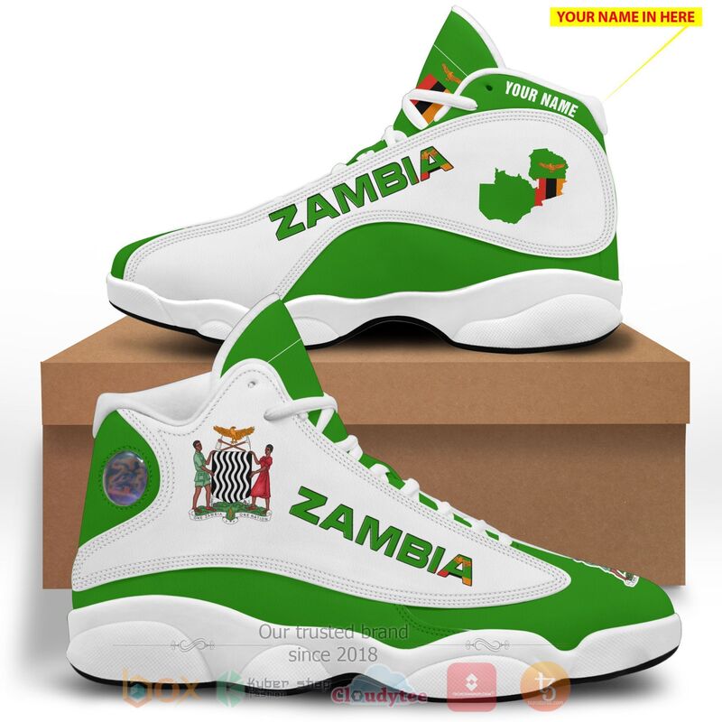 Zambia Personalized Air Jordan 13 Shoes 1