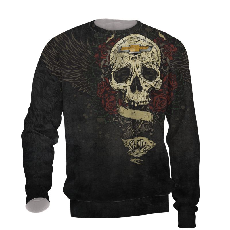 Brand new design CHEVY Skull 3d shirt, hoodie 3 1632393712290fadd83a