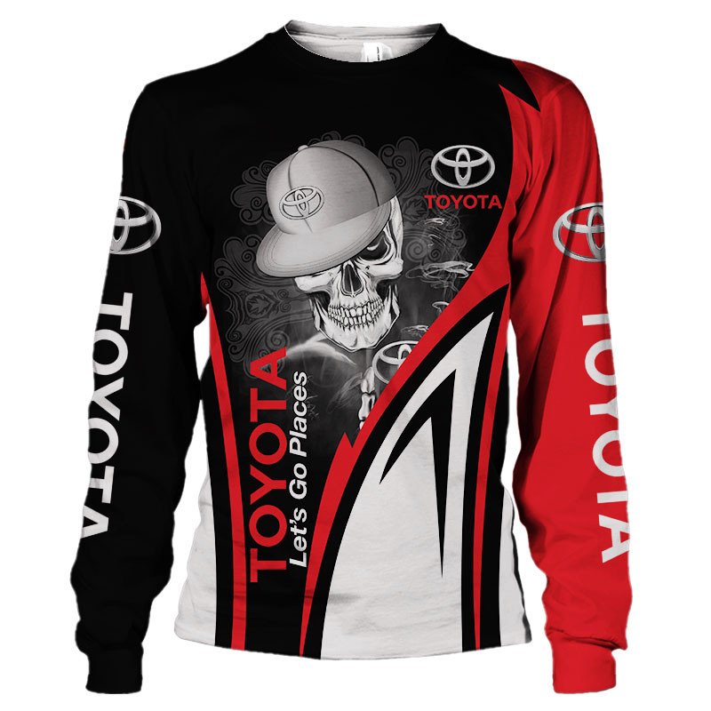 Toyota Let's go places Skull 3d shirt, hoodie 4 1640764133eb06775b46