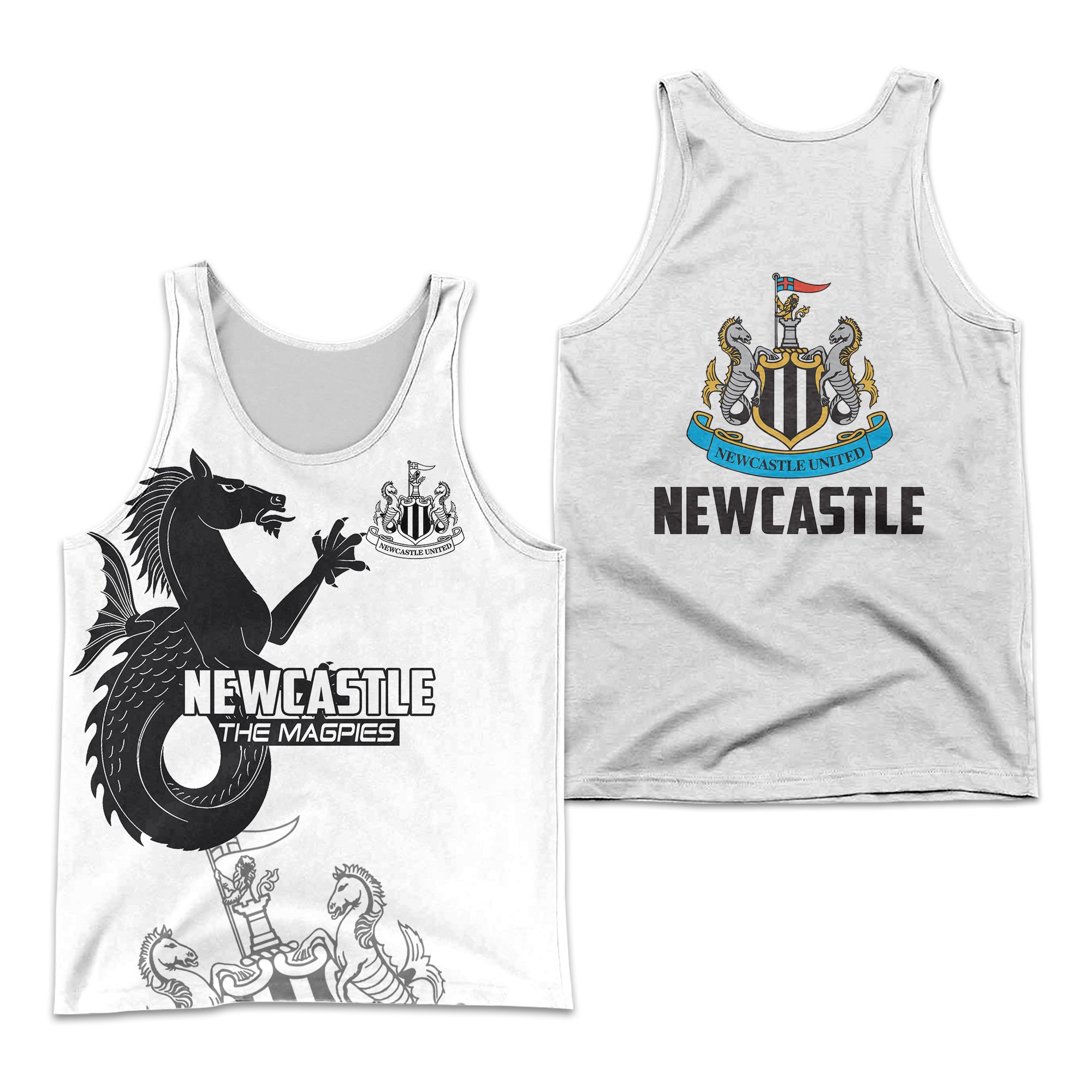Newcastle The Magpies 3d shirt, hoodie 10 16420446597bb2f8302b